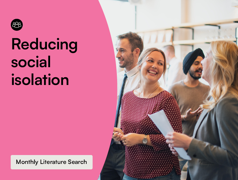 Monthly Literature Search - Social Isolation image