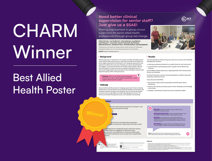 Best Allied Health Poster CHARM 2026 image